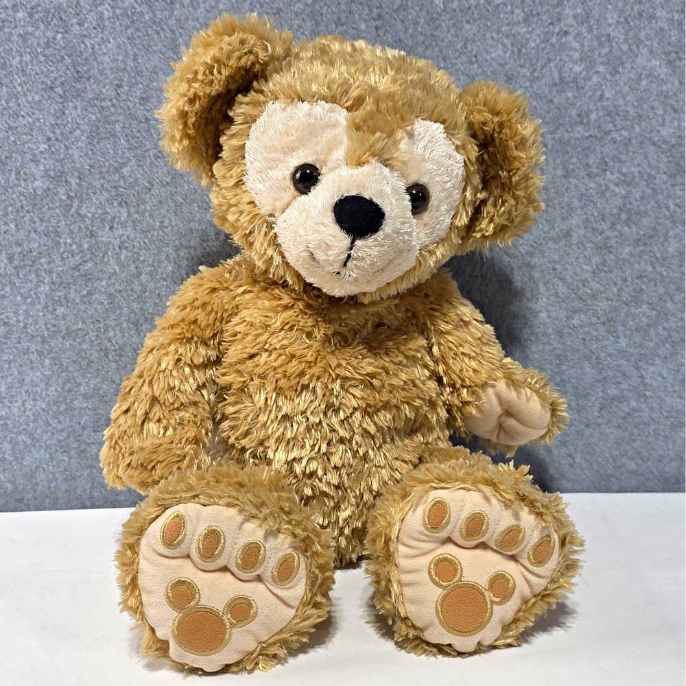Disney Parks Duffy Bear Plush Tan Teddy Stuffed Animal 14 in Vintage 2000